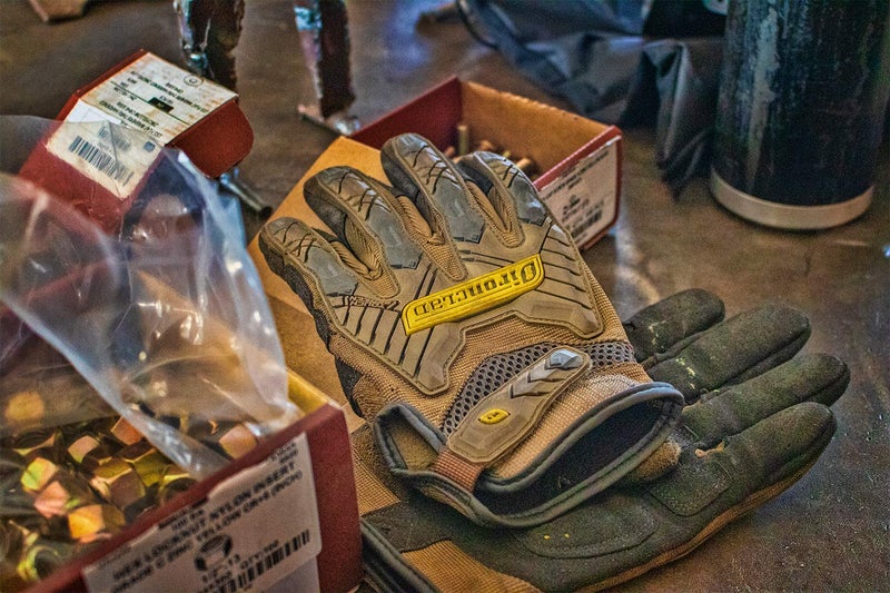 Ironclad Command Impact Work Gloves, Touch Screen, Conductive Palm & Fingers, Brown, Large - Image 3
